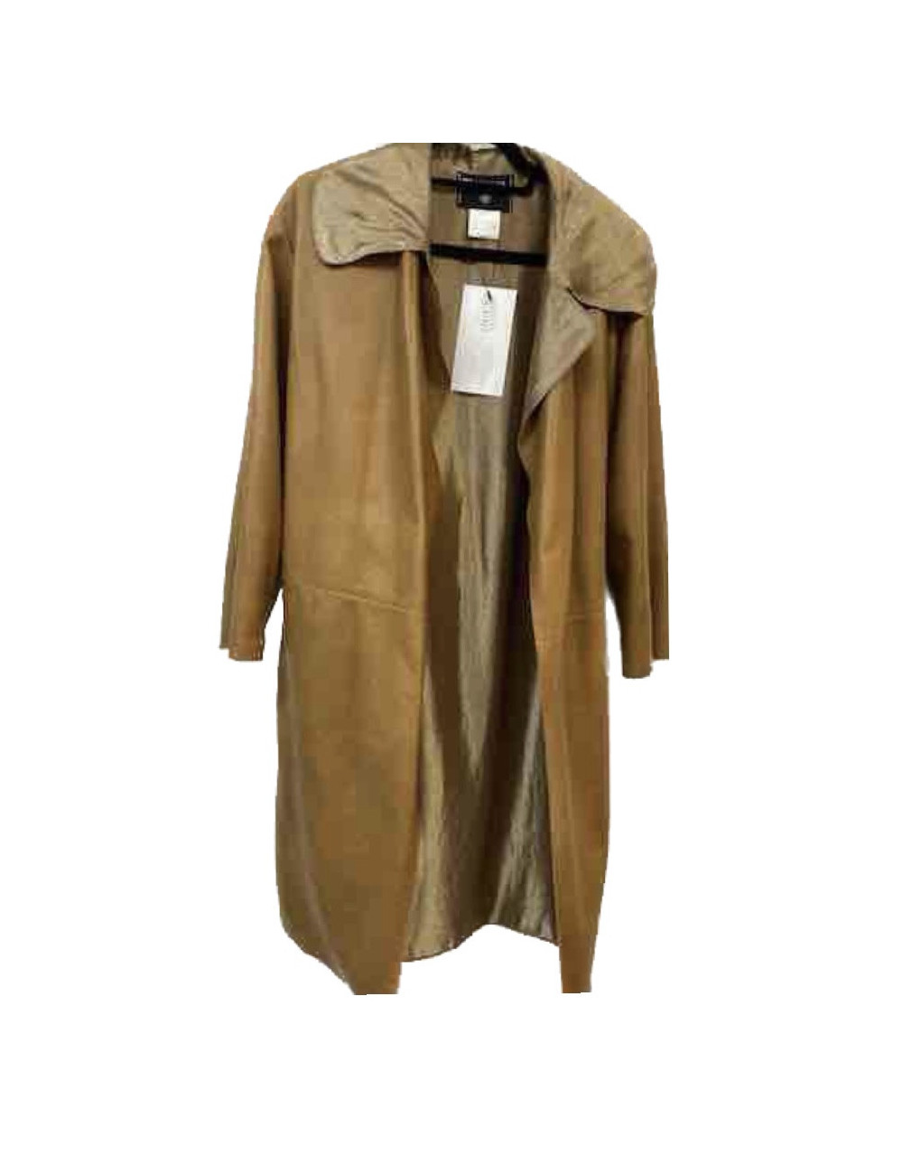 Trench CHANEL réversible cuir beige  moiré