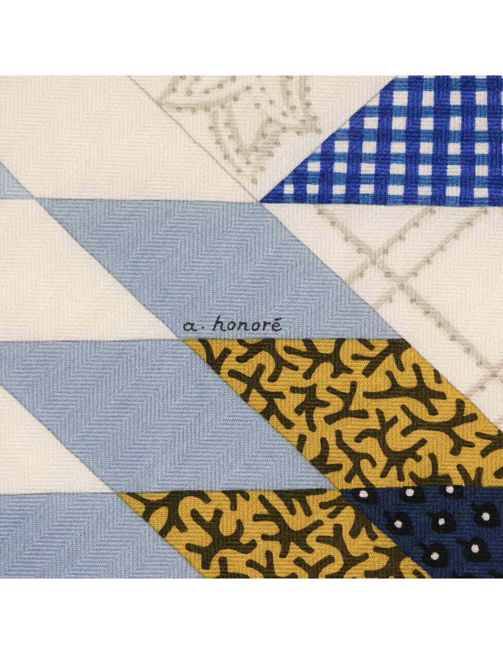 Châle carré HERMES cachemire et soie