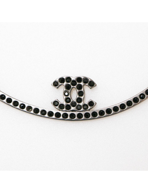 Créoles CHANEL métal argent 