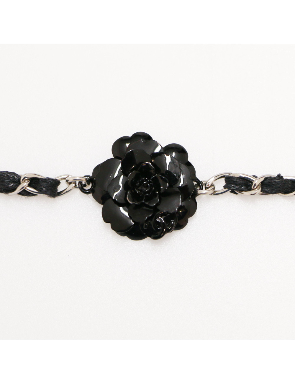 Collier CHANEL camélia noir