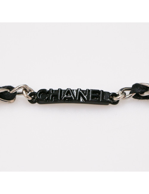 Collier CHANEL camélia noir