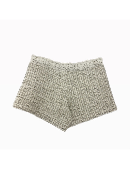 Short T 38 CHANEL Tweed beige
