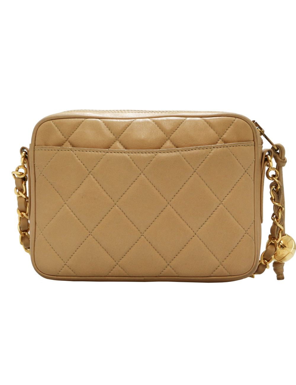 Sac Camera beige vintage CHANEL