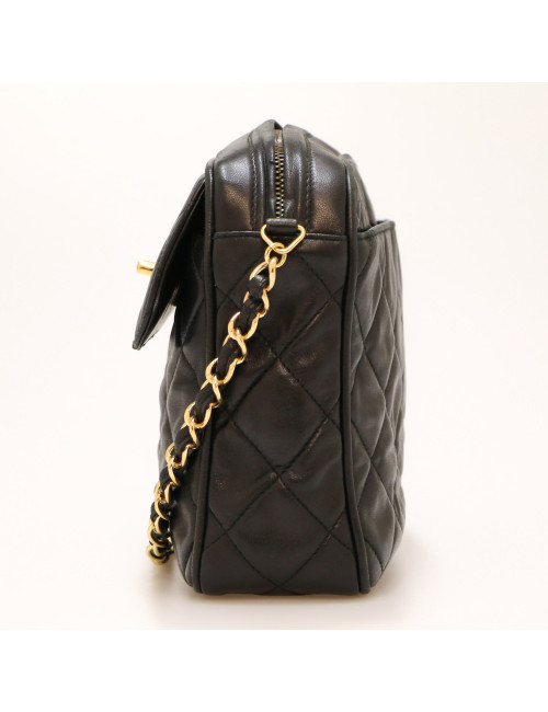 Sac Camera noir vintage CHANEL
