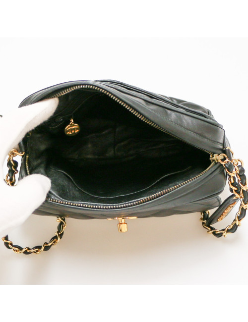 Sac Camera noir vintage CHANEL