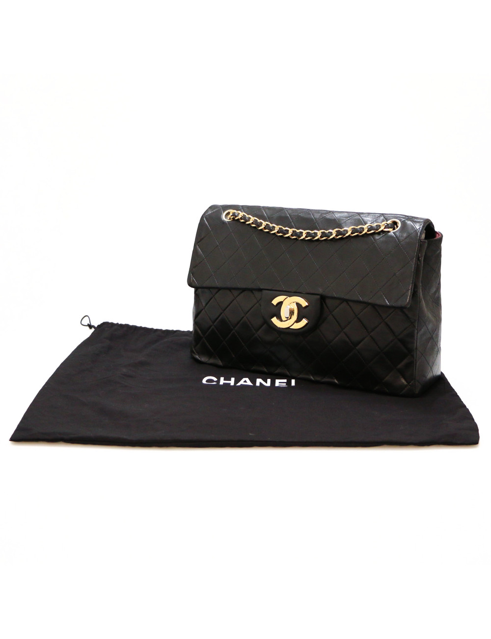 Maxi Jumbo Chanel vintage noir
