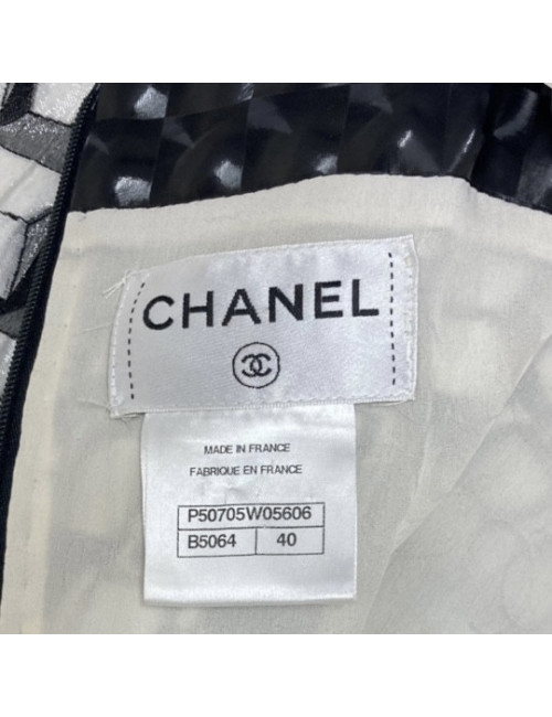 Robe t 40 CHANEL en coton et soie, occasion certifiée authentique