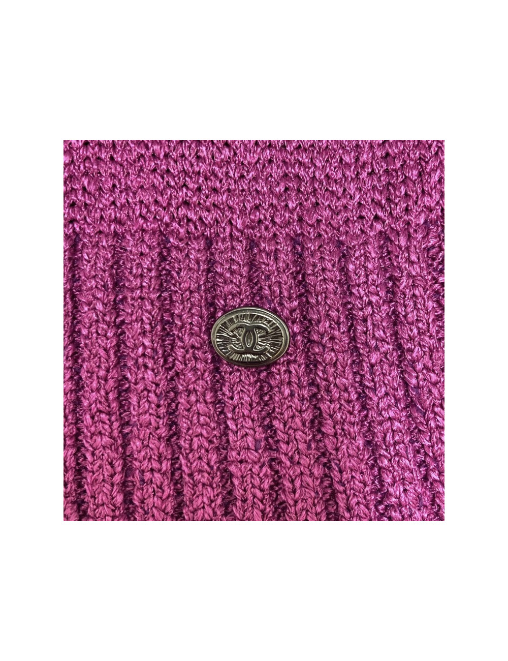 Robe T 36 CHANEL tricot violet et bleu nuit