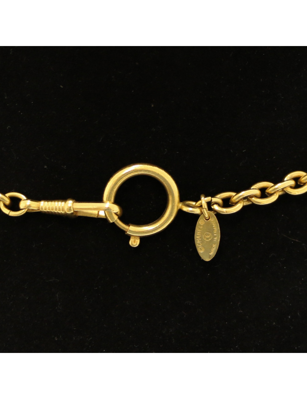 Collier Chanel matelassé vintage