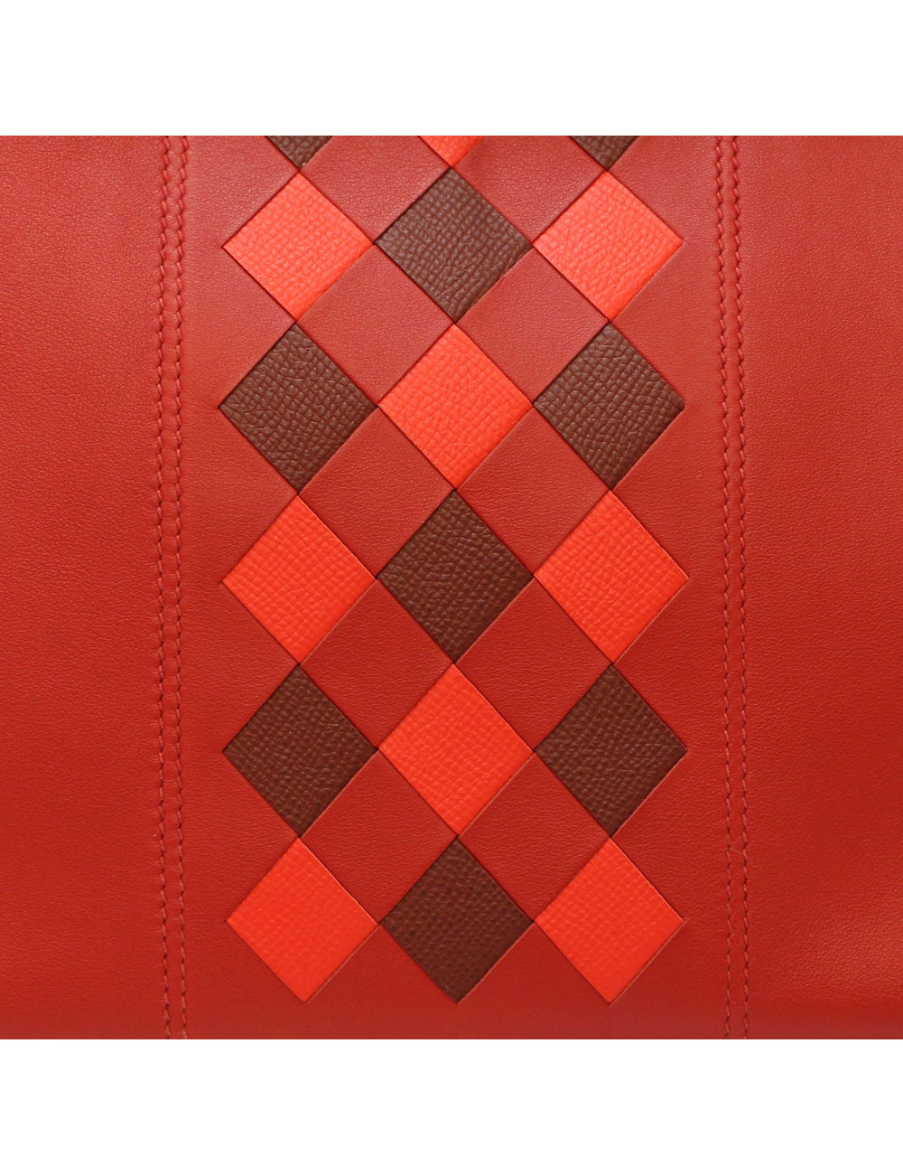 Birkin 35 HERMES tressage togo swift rouge piment