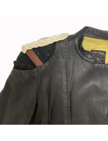 Perfecto JEAN PAUL GAULTIER Vintage cuir marron 2