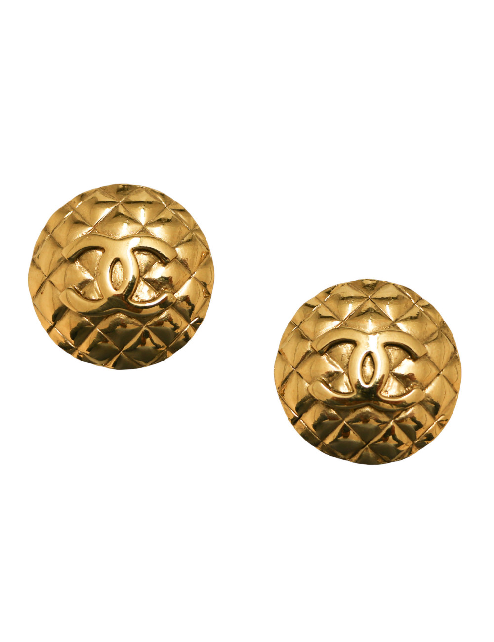 Vintage clips CHANEL dorés