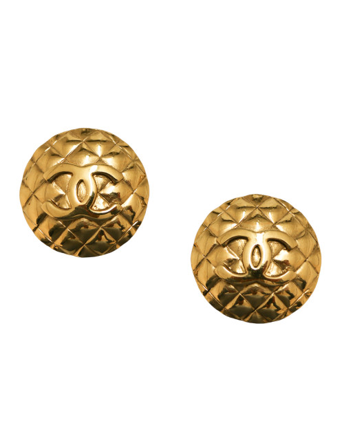 Vintage clips CHANEL dorés