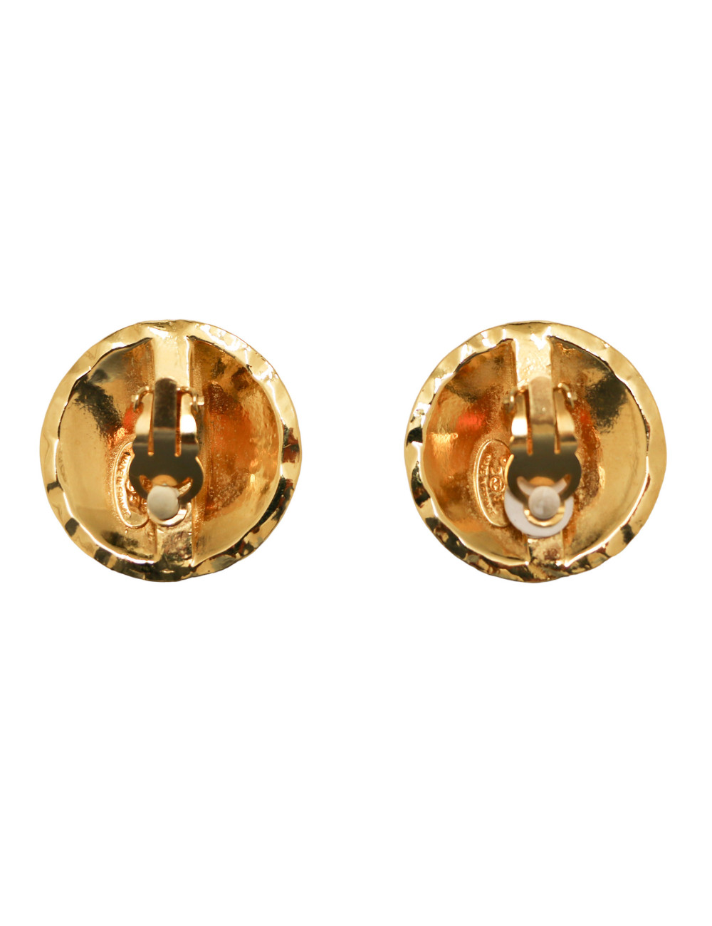 Vintage clips CHANEL dorés