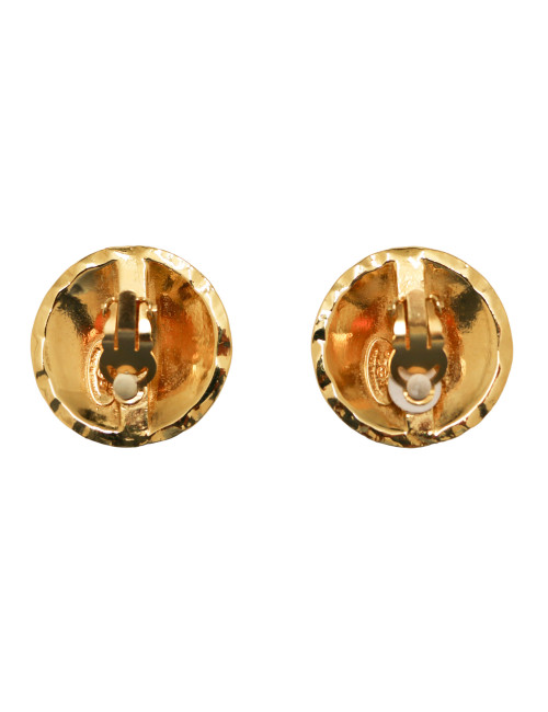 Vintage clips CHANEL dorés