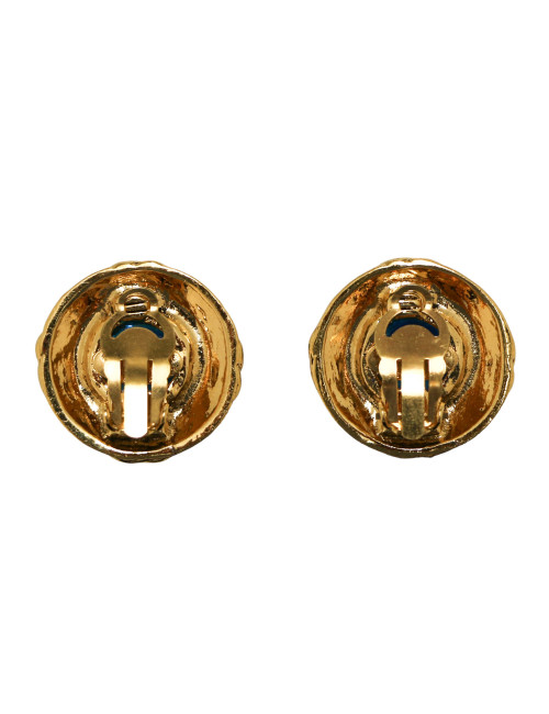 Clips CHANEL bleus vintage