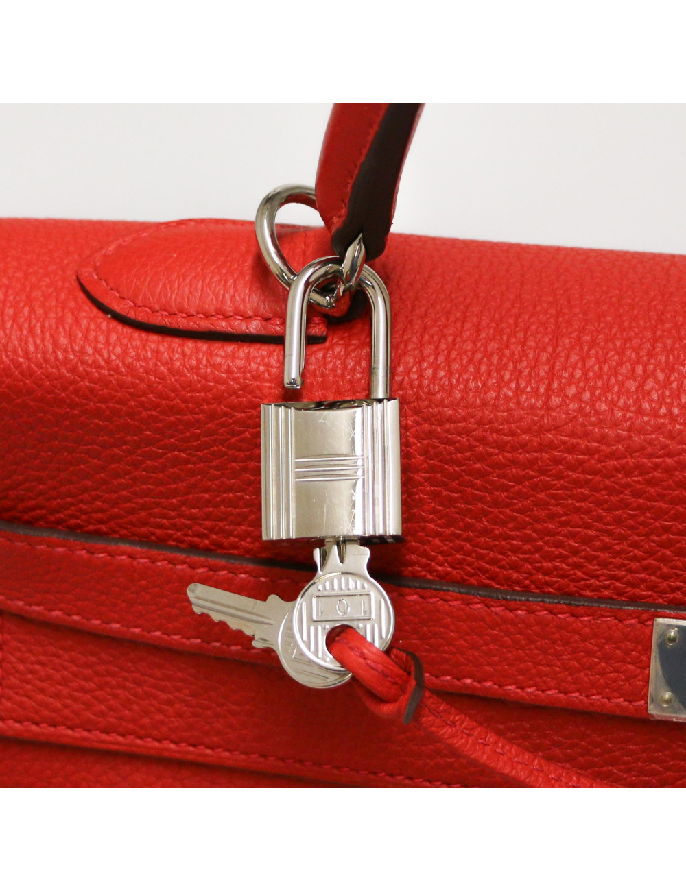 HERMES Kely 35 capucine Togo leather