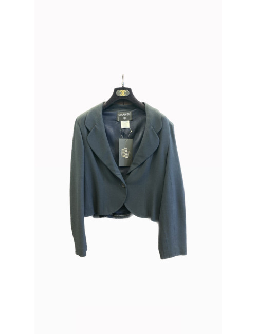 Veste T 42 CHANEL bleu nuit