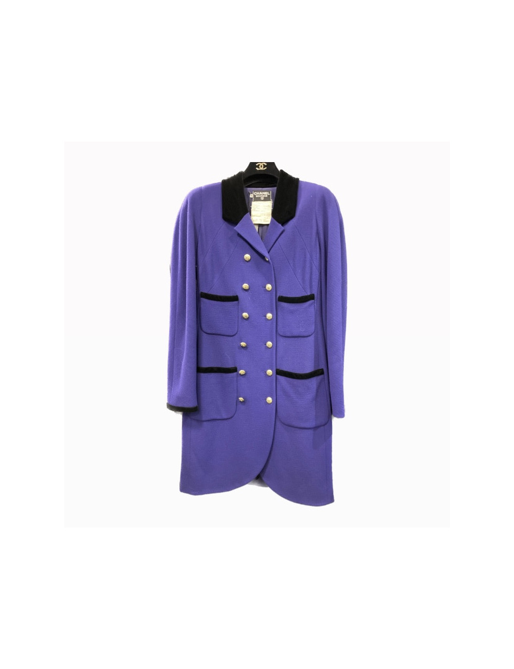 CHANEL purple jacket-dress
