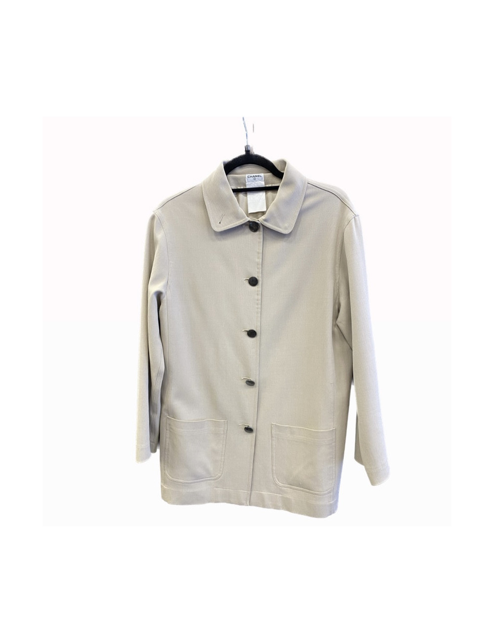 Veste T 34 CHANEL en coton beige