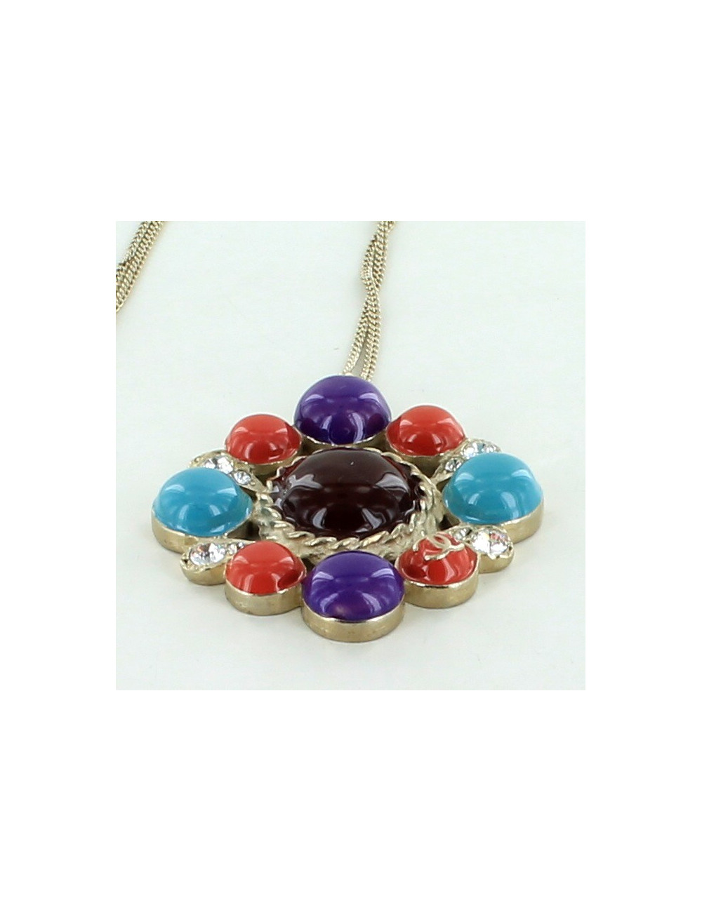 collier CHANEL multicolore