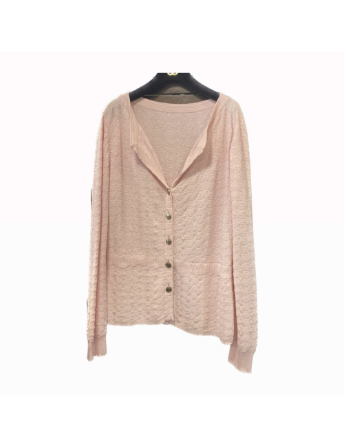 Gilet T 48 CHANEL rose