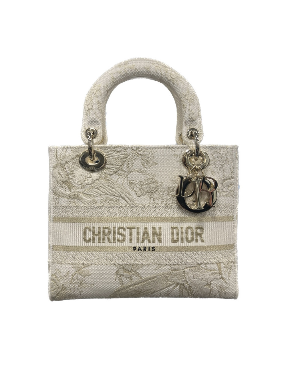 Lady D DIOR Lite toile blanche brodée