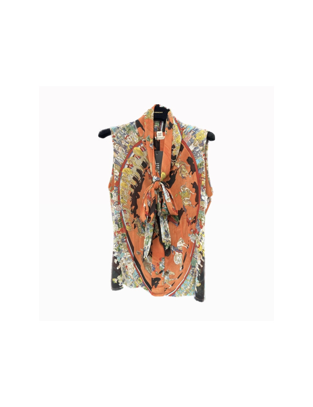 Blouse HERMES par JEAN PAUL GAULTIER imprimés "Cirque Molier"