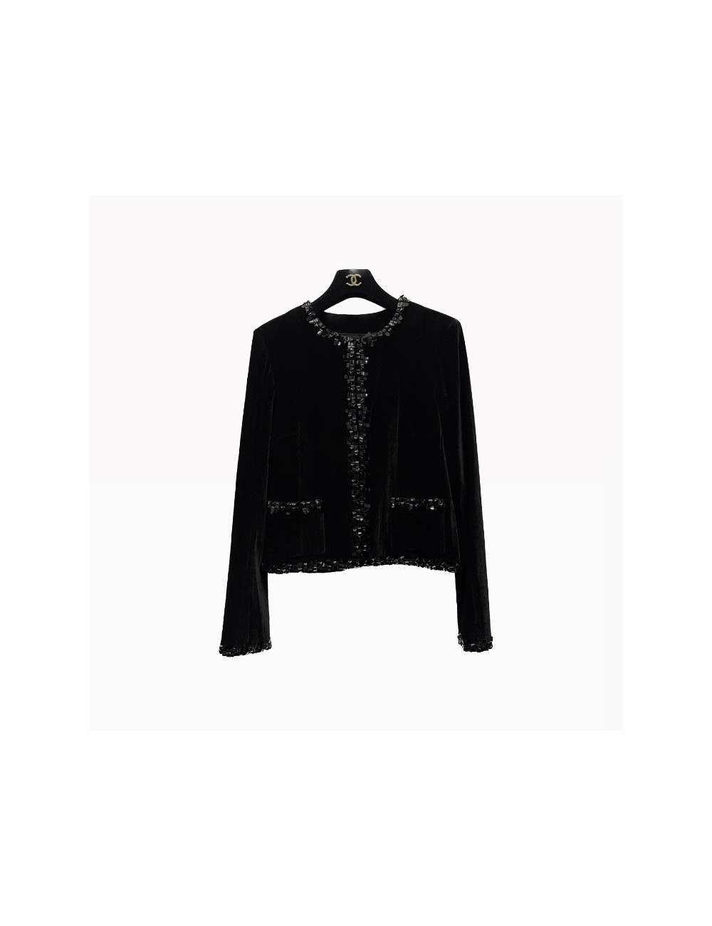 Veste T 40 CHANEL iDENTIFICATION toile beige