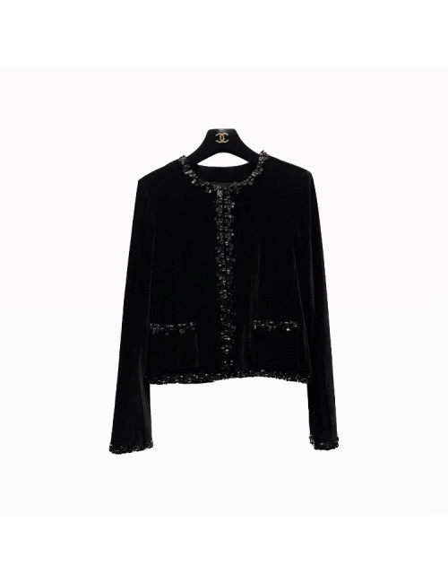 Veste T 40 CHANEL iDENTIFICATION toile beige