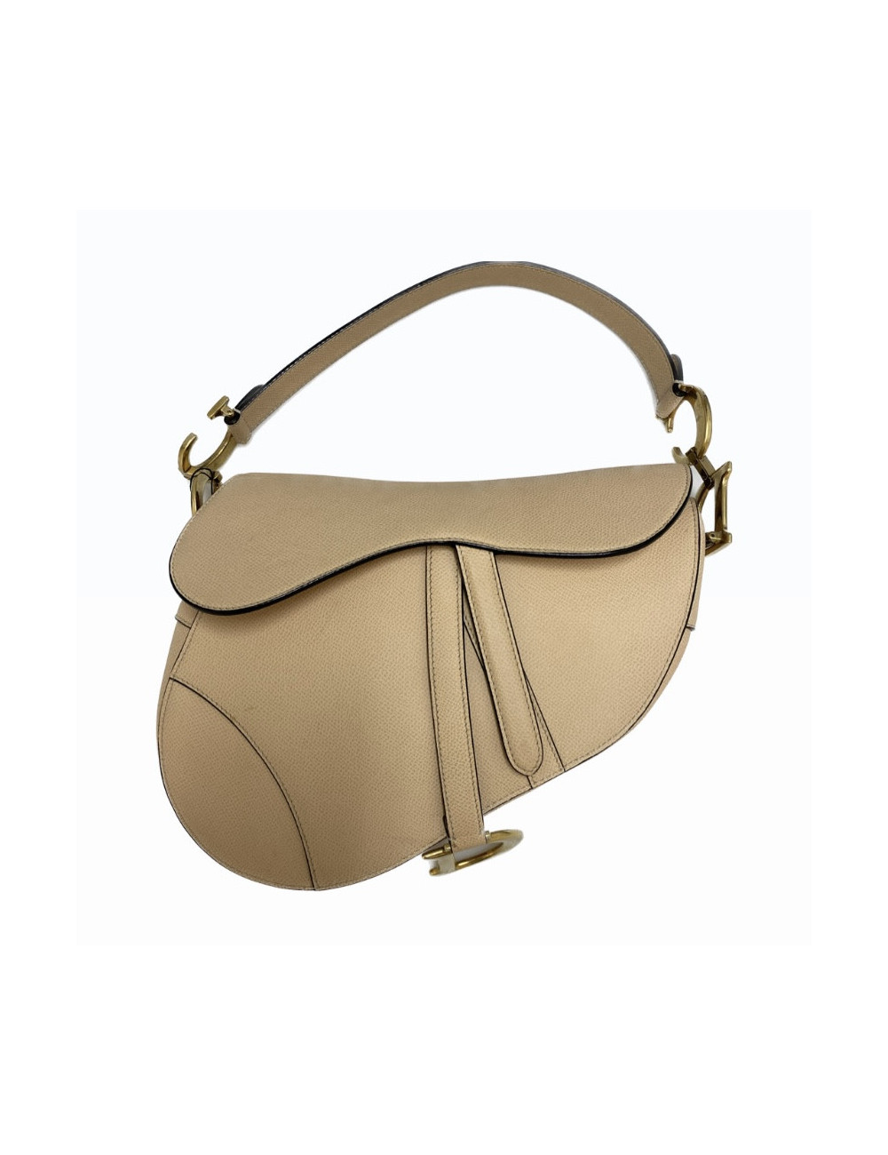 Saddle DIOR cuir caramel beige