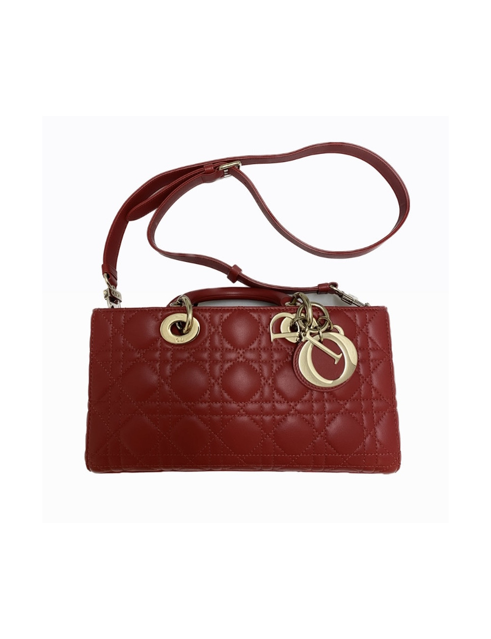 Lady D Joy DIOR cuir rouge