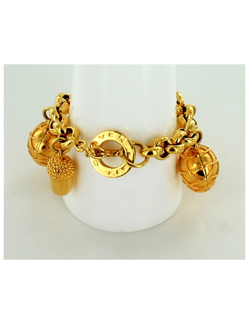 bracelet CARVEN à breloques dorées