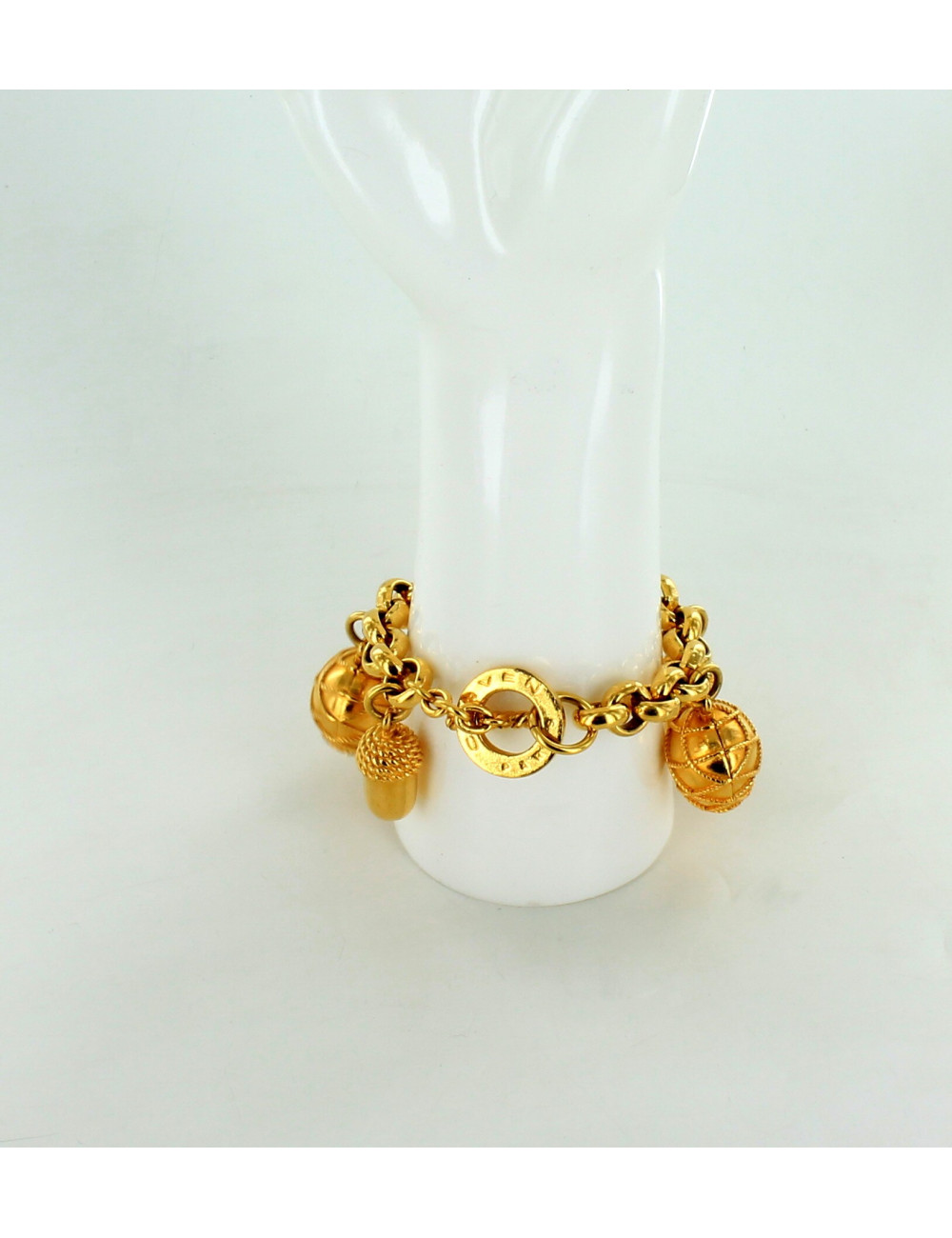 bracelet CARVEN à breloques dorées