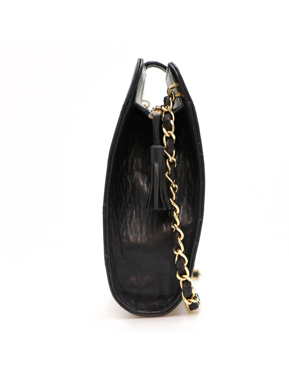 Sac CHANEL matelassé bleu Vintage