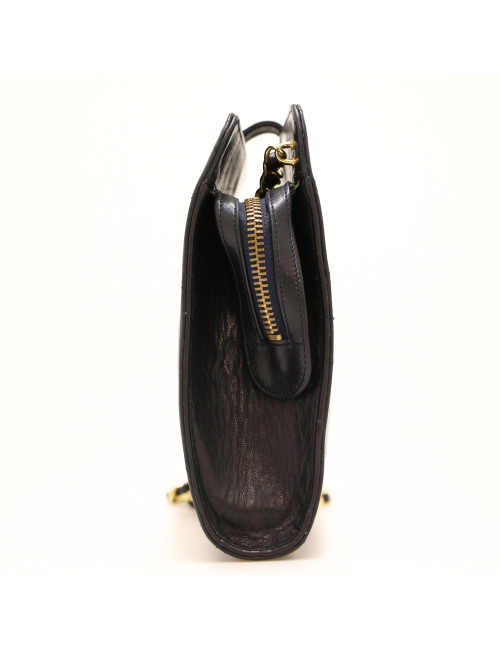 Sac CHANEL matelassé bleu Vintage