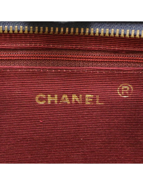 Sac CHANEL matelassé bleu Vintage