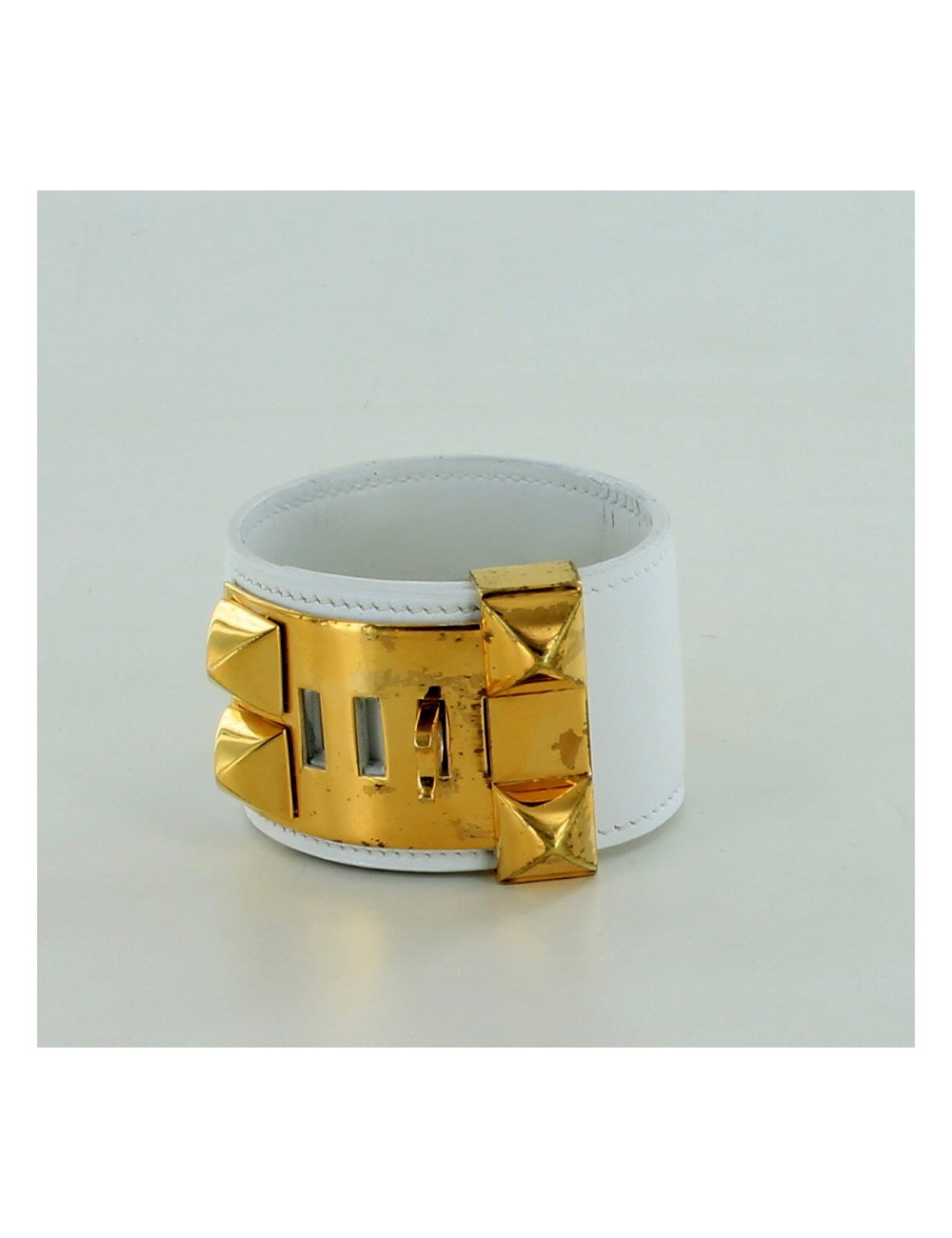 manchette CDC HERMES vintage blanche