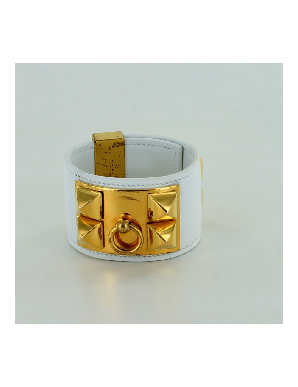 manchette CDC HERMES vintage blanche