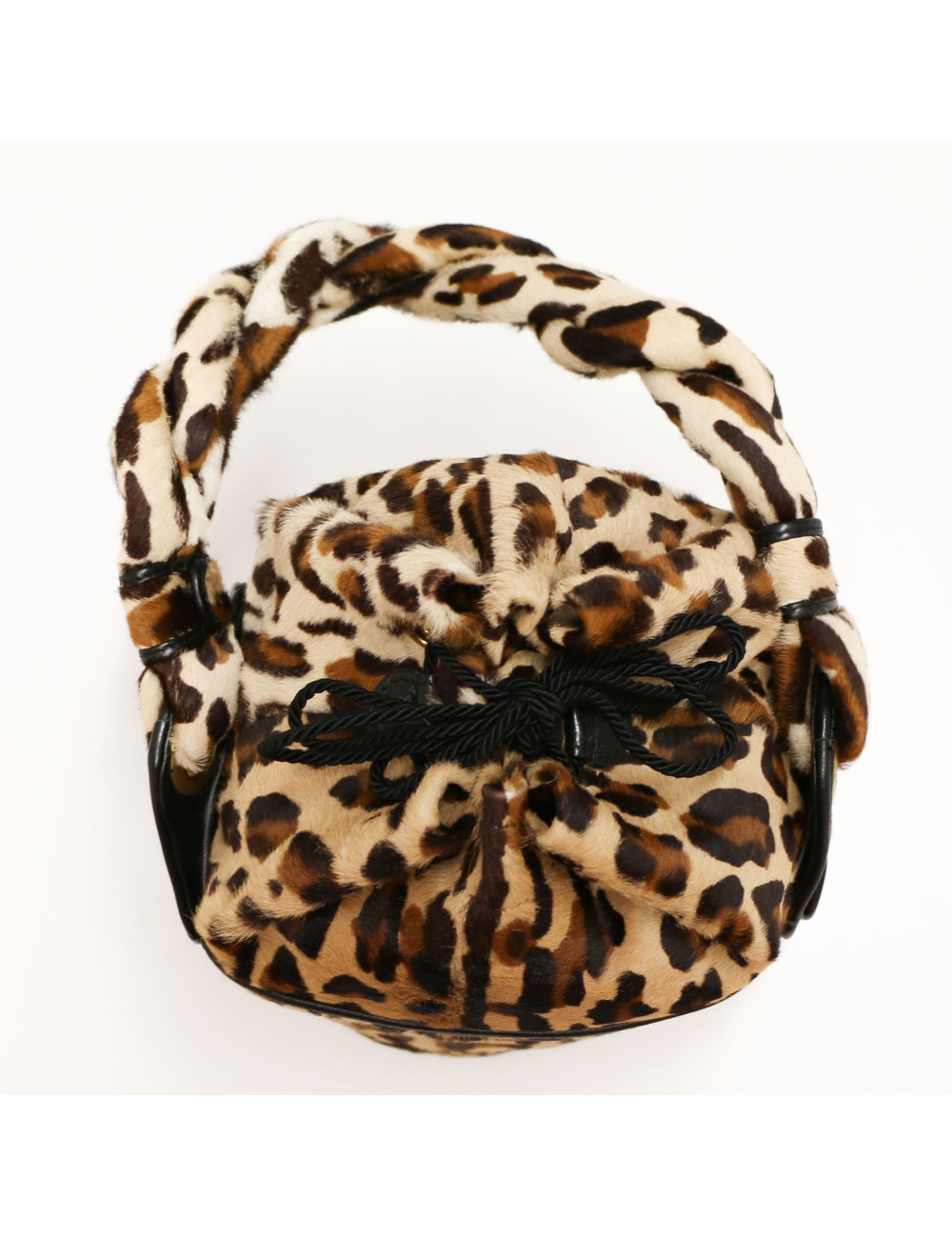 FENDI leopard print bucket bag