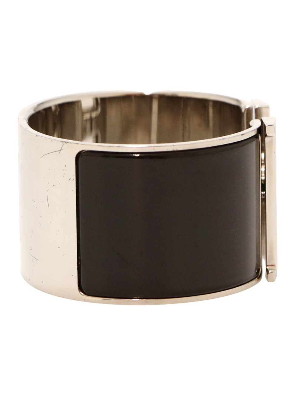 Bracelet Clic Clac HERMES émaillé noir