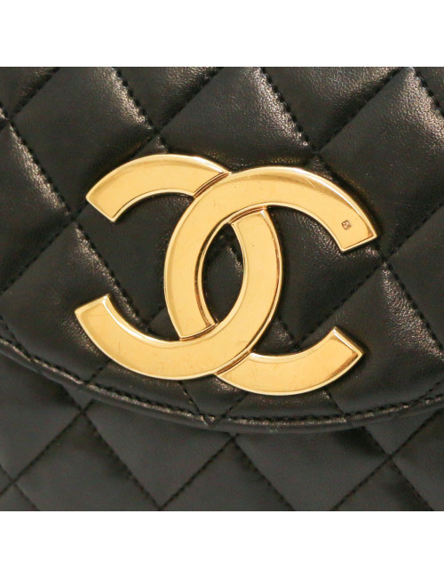 Sac vintage demi lundi gros CC CHANEL