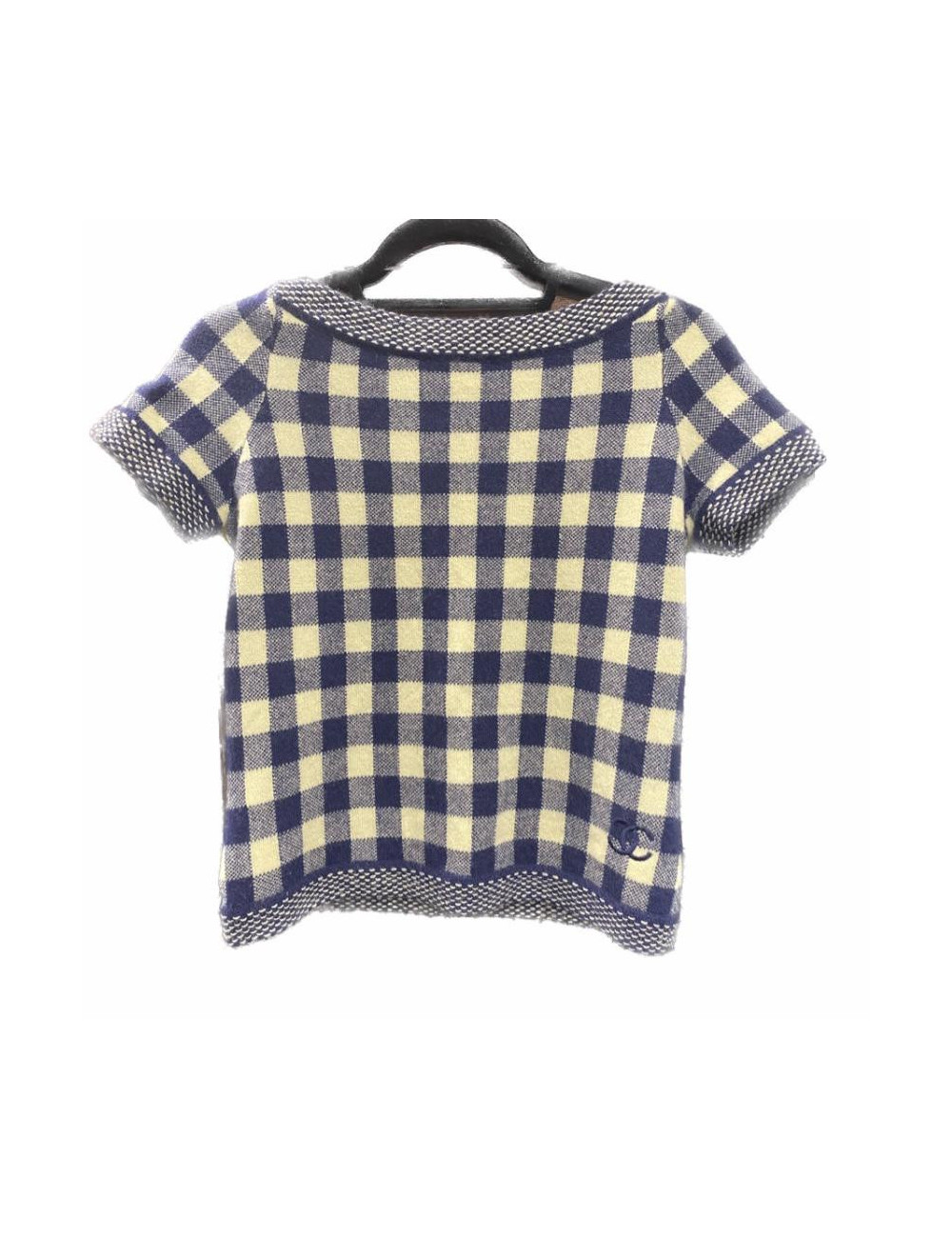 Pull à carreaux CHANEL