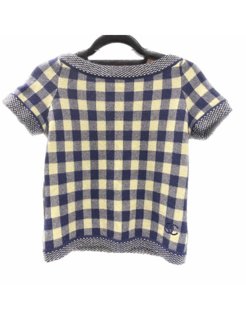 Pull à carreaux CHANEL