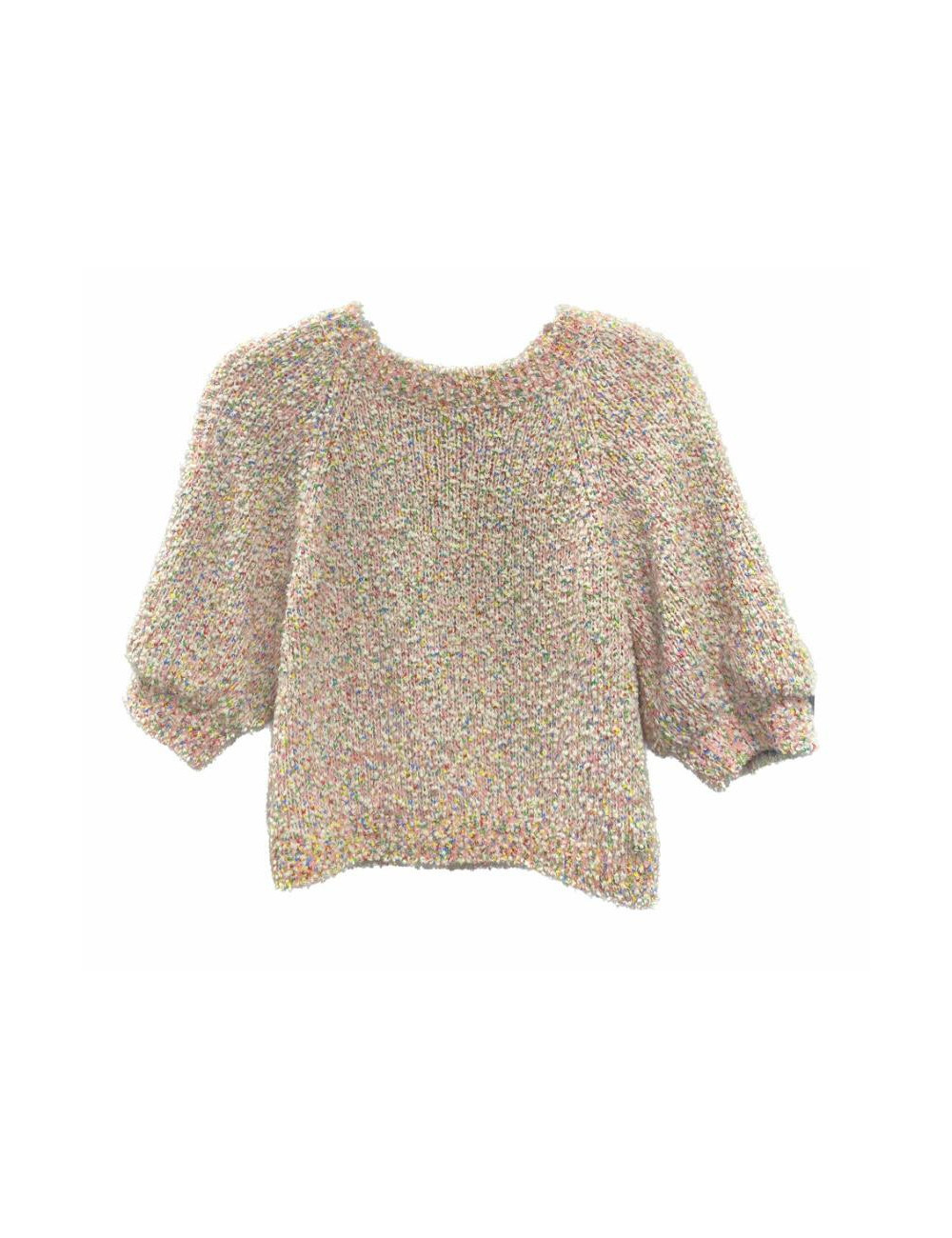 Pull CHANEL rose et beige