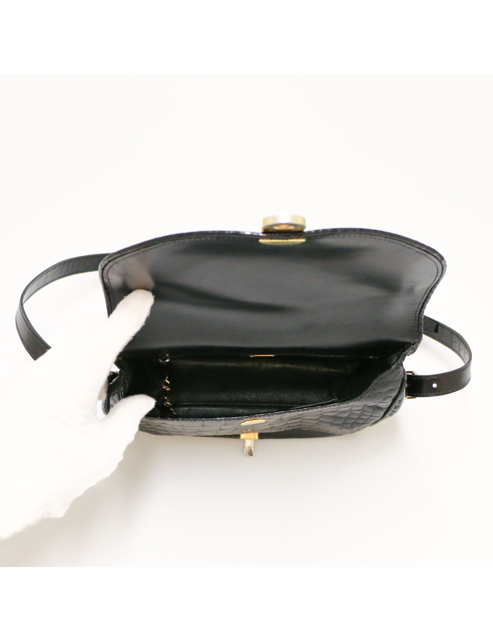 Sac GUCCI vintage crocodile