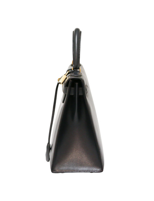 Kelly 28 HERMES sellier box bleu marine