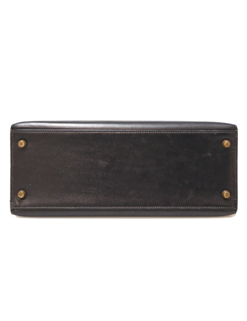 Kelly 28 HERMES sellier box bleu marine