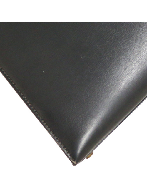 Kelly 28 HERMES sellier box bleu marine