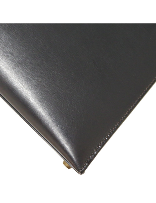 Kelly 28 HERMES sellier box bleu marine